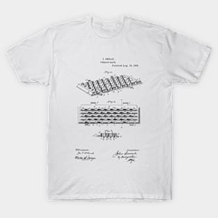 Furnace Grate Vintage Retro Patent Hand Drawing Funny Novelty Gift T-Shirt